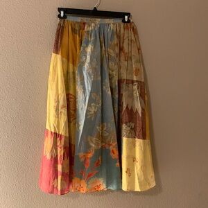 Zara printed midi skirt ZW collection